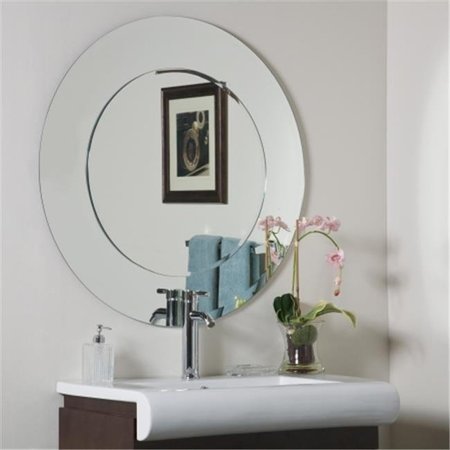 DECOR WONDERLAND Decor Wonderland SSM501 Oriana Round Modern Bathroom Mirror SSM501